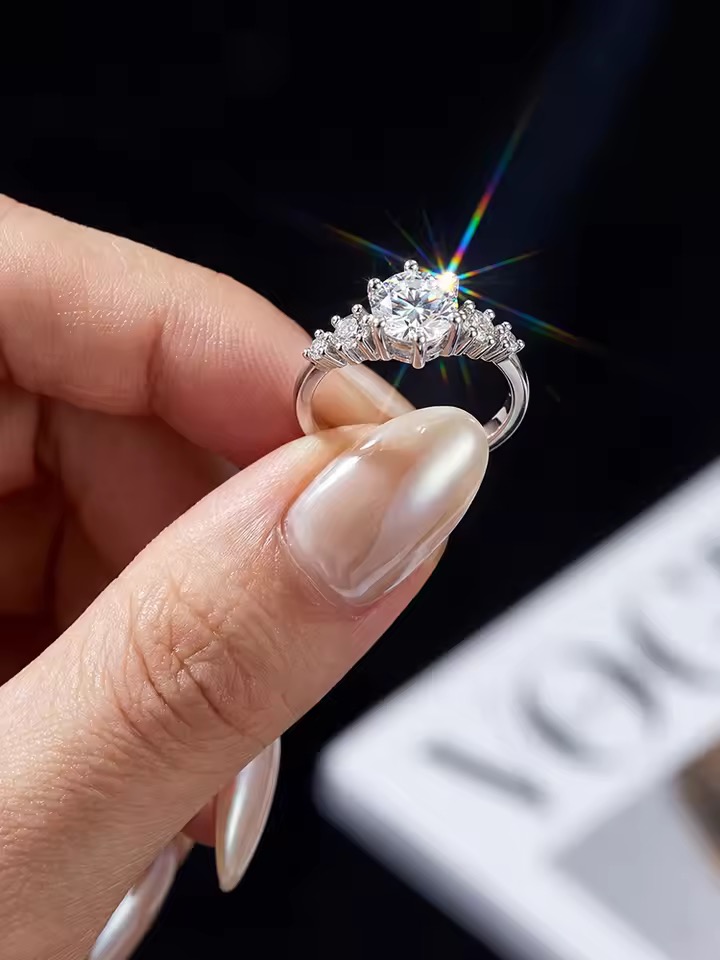 Adelina 1 Carat Moissanite Ring
