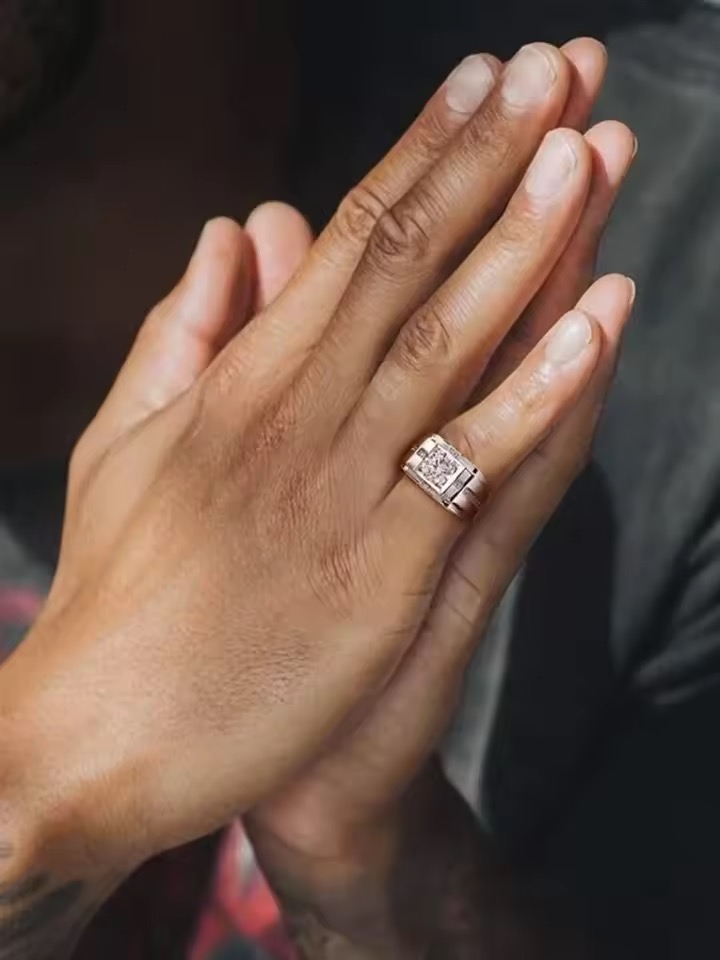 Hadi 1 Carat Moissanite Men Ring